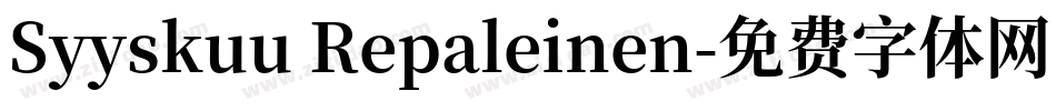 Syyskuu Repaleinen字体转换